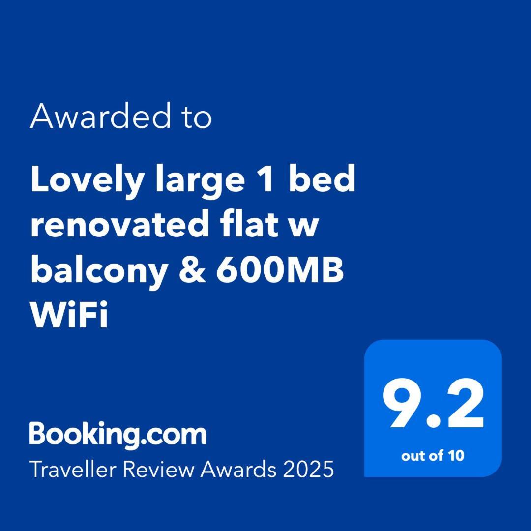 Lovely Large 1 Bed Renovated Flat W Balcony & 600Mb Wifi London Exterior photo